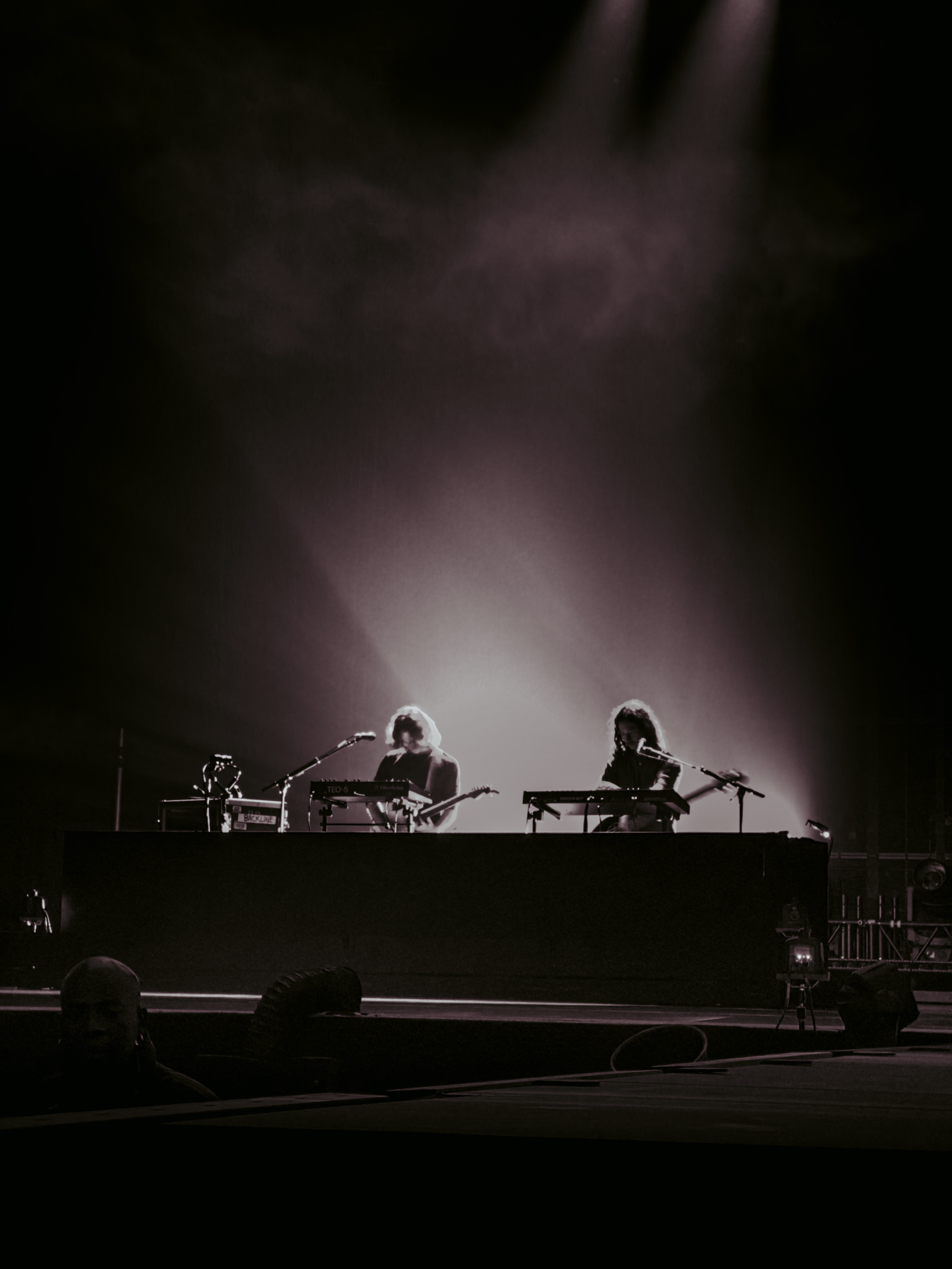 Performance gesture under stage lights