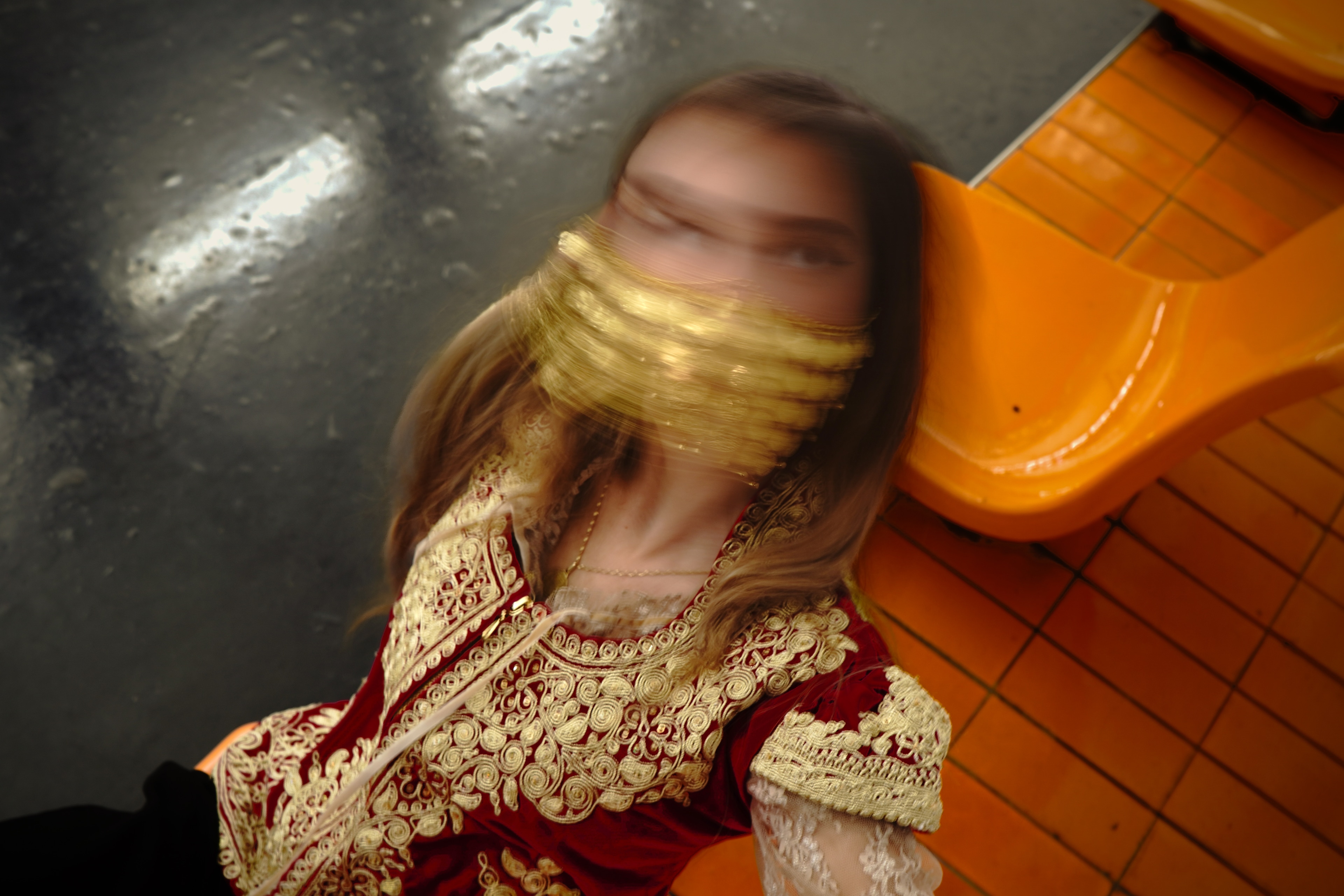 Traditional portrait with rich ceremonial texture