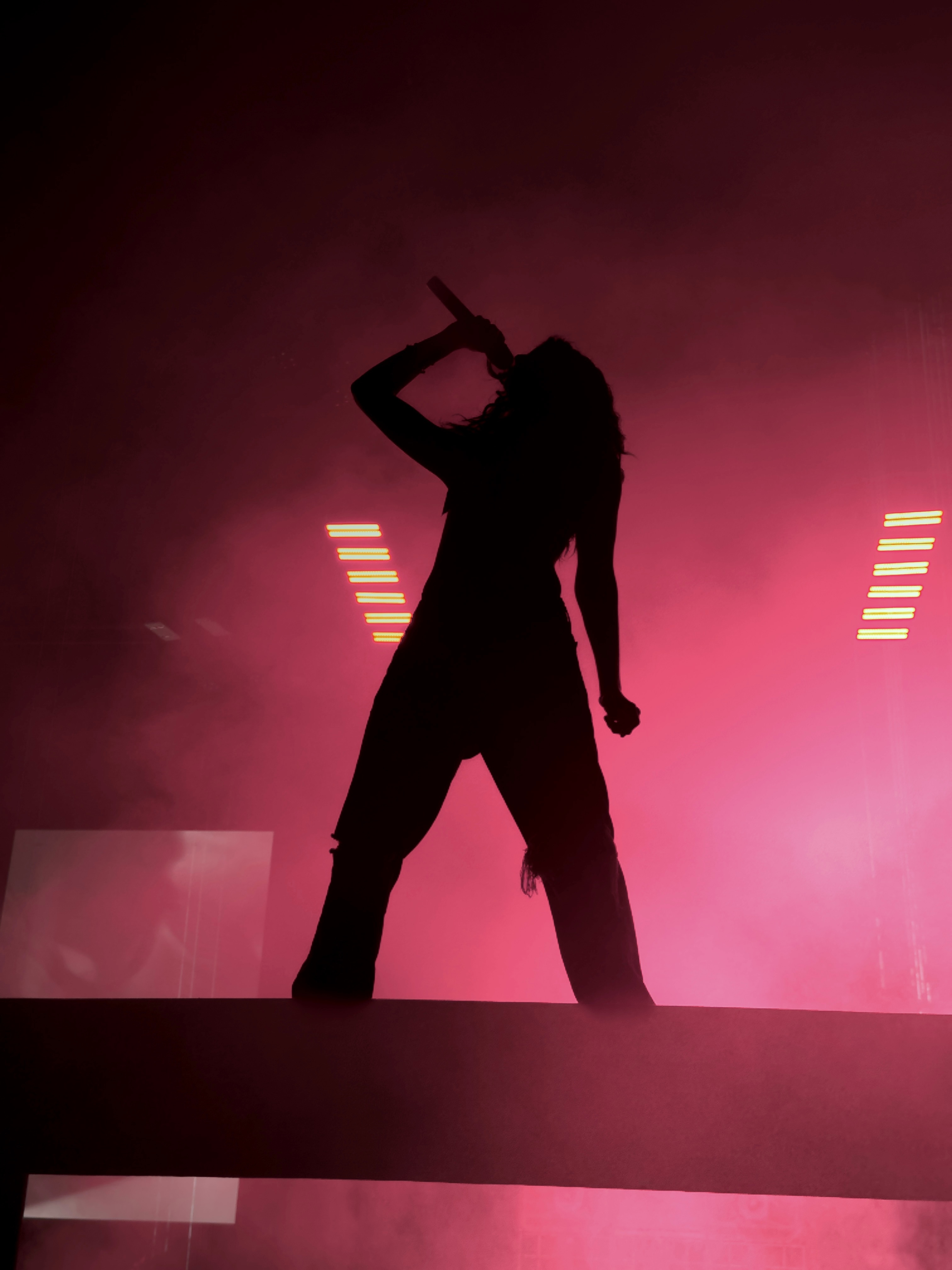 Concert frame with denser red atmosphere